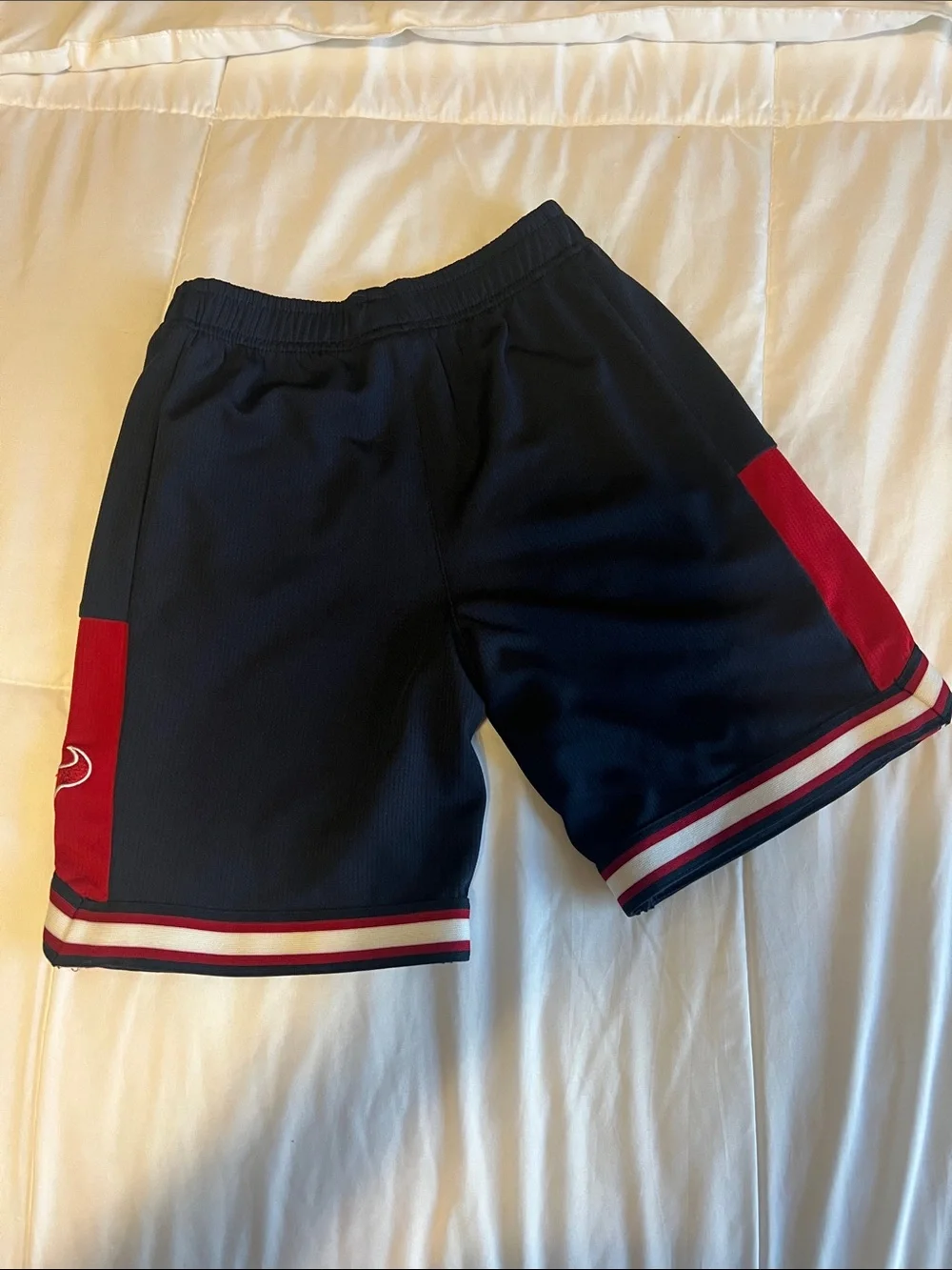 NFL Team Apparel Navy Kids' Elastic Waist Shorts